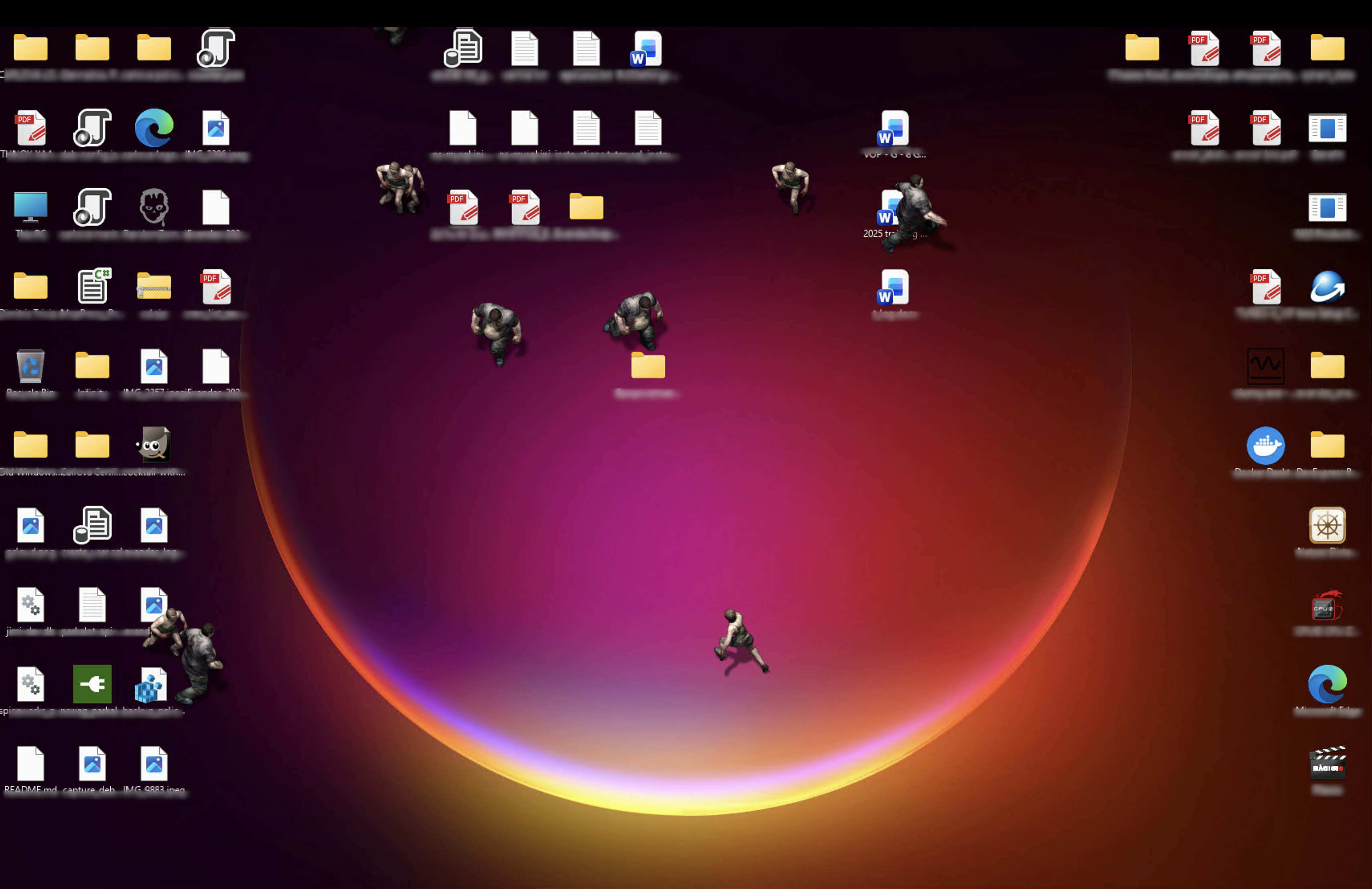 Zombies taking over user desktop.